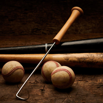 “The Hook” Pigtail Grill Tool – Baseball Bat Handle