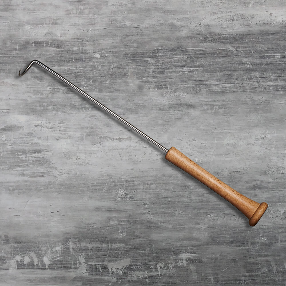 “The Hook” Pigtail Grill Tool – Baseball Bat Handle
