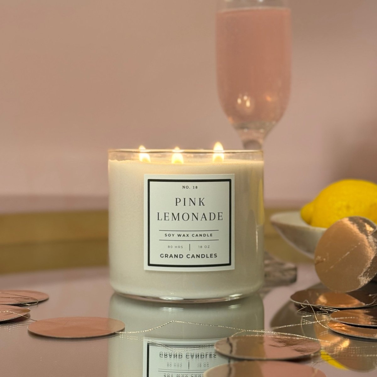Pink Lemonade Candle