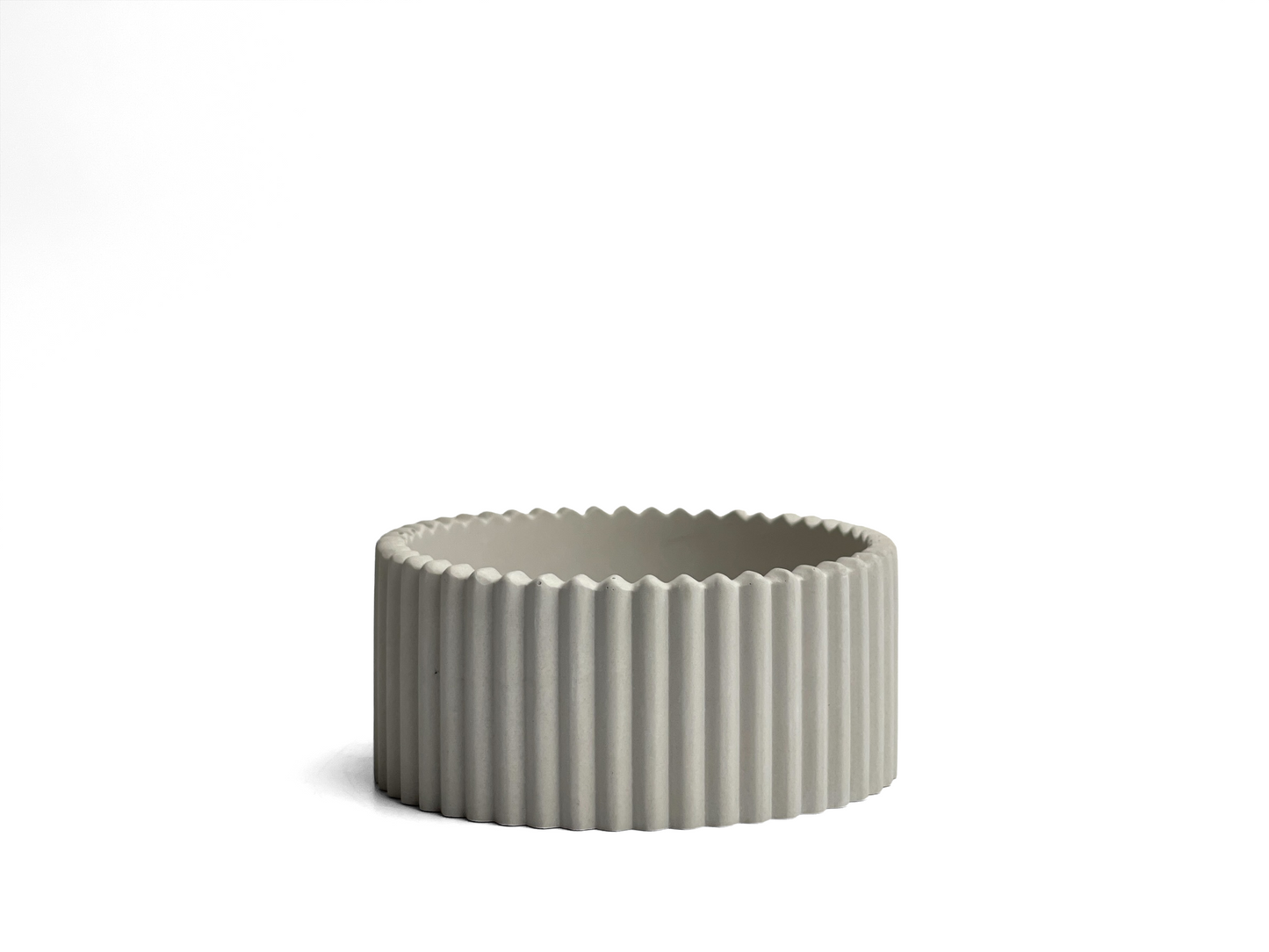 Scandinavian Concrete Planter – Minimalist Succulent Pot with Drainage Hole