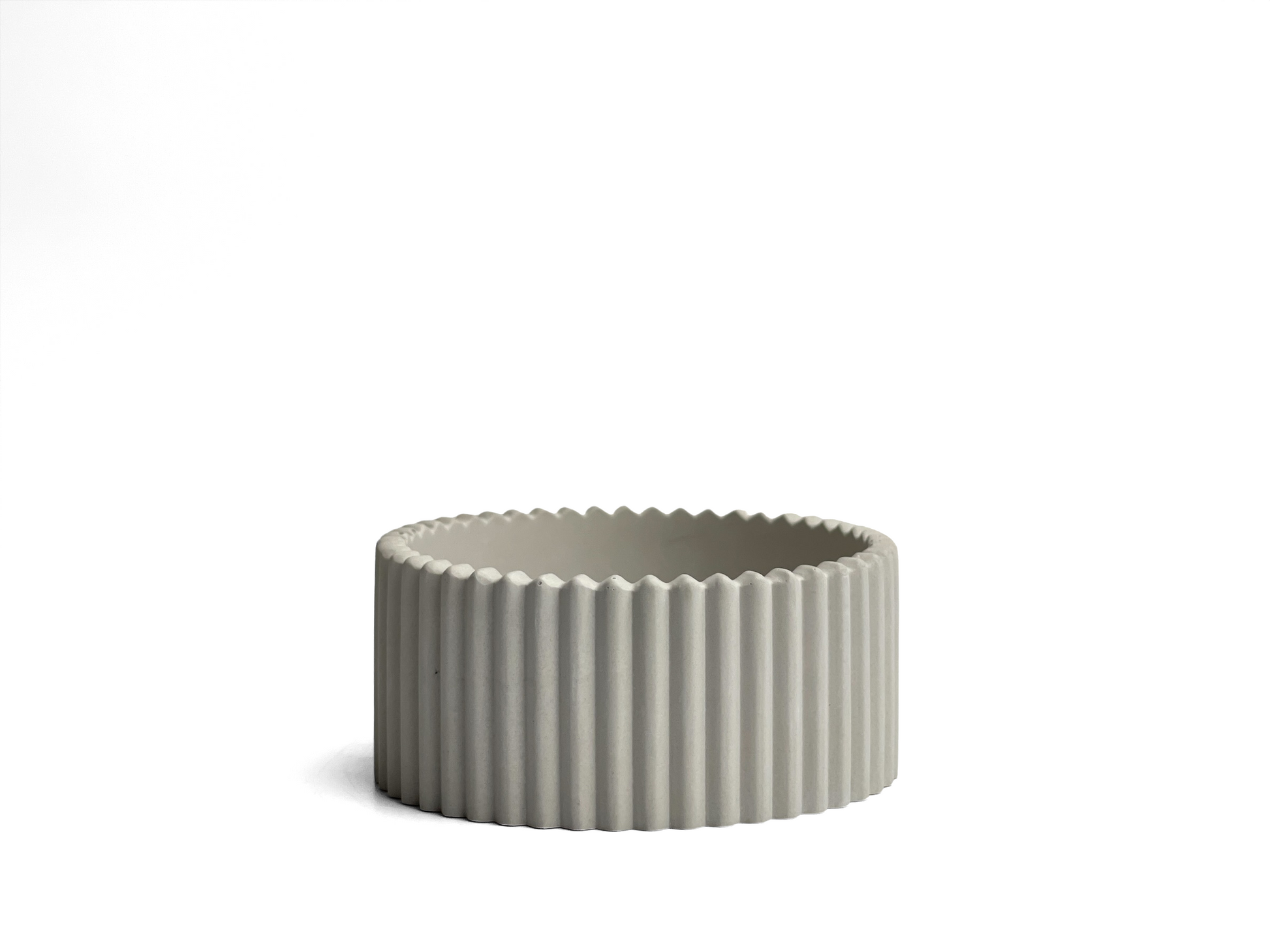 Scandinavian Concrete Planter – Minimalist Succulent Pot with Drainage Hole