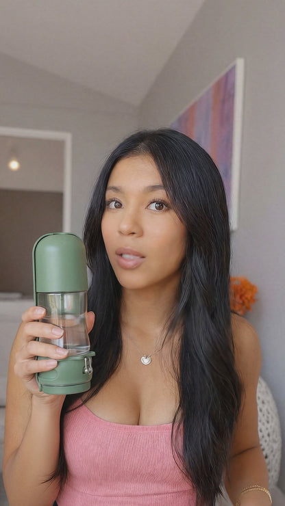 2-in-1 Dog Water Bottle - Portable Food & Water Dispenser