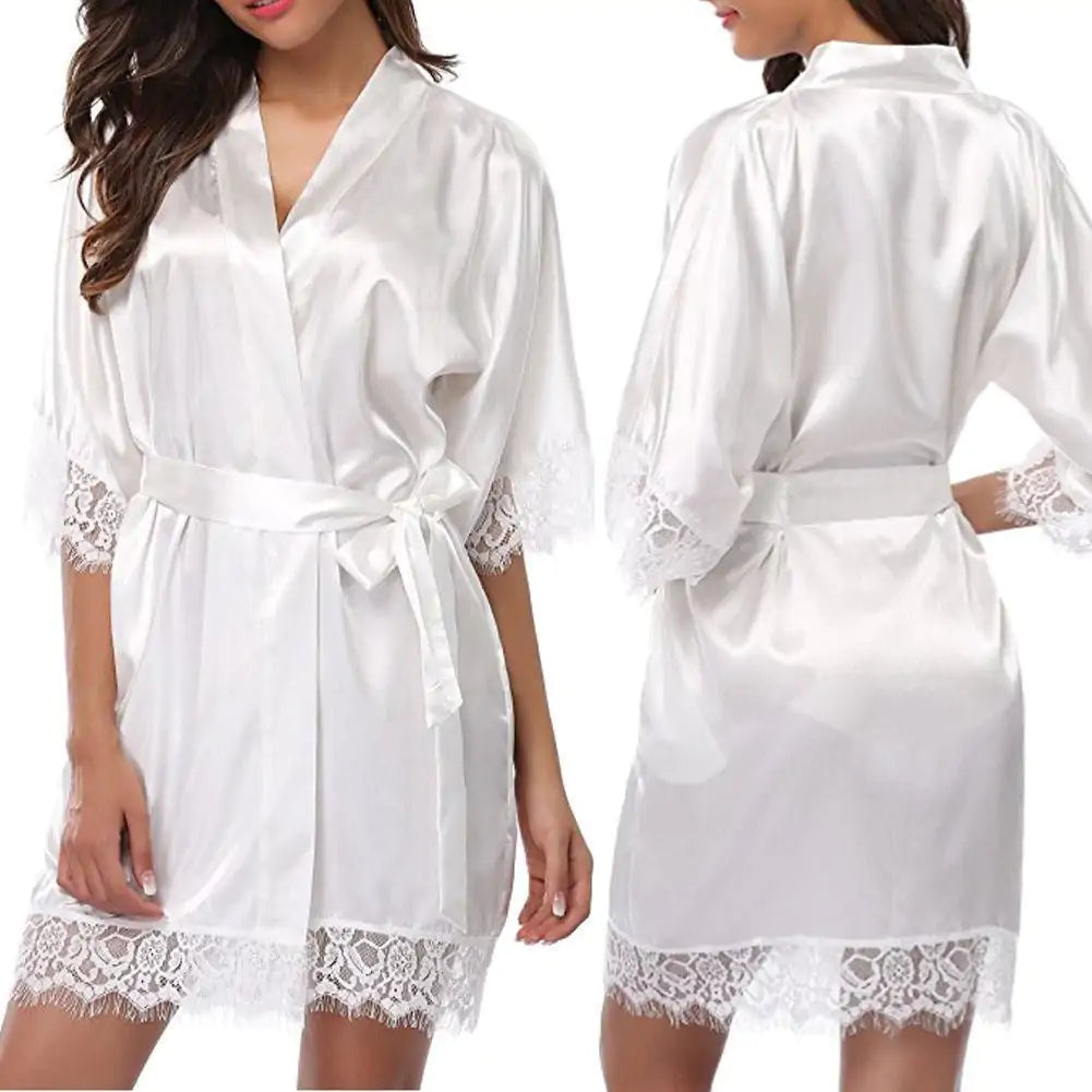 Kimono Style Silk Robe | Luxurious Lightweight Loungewear