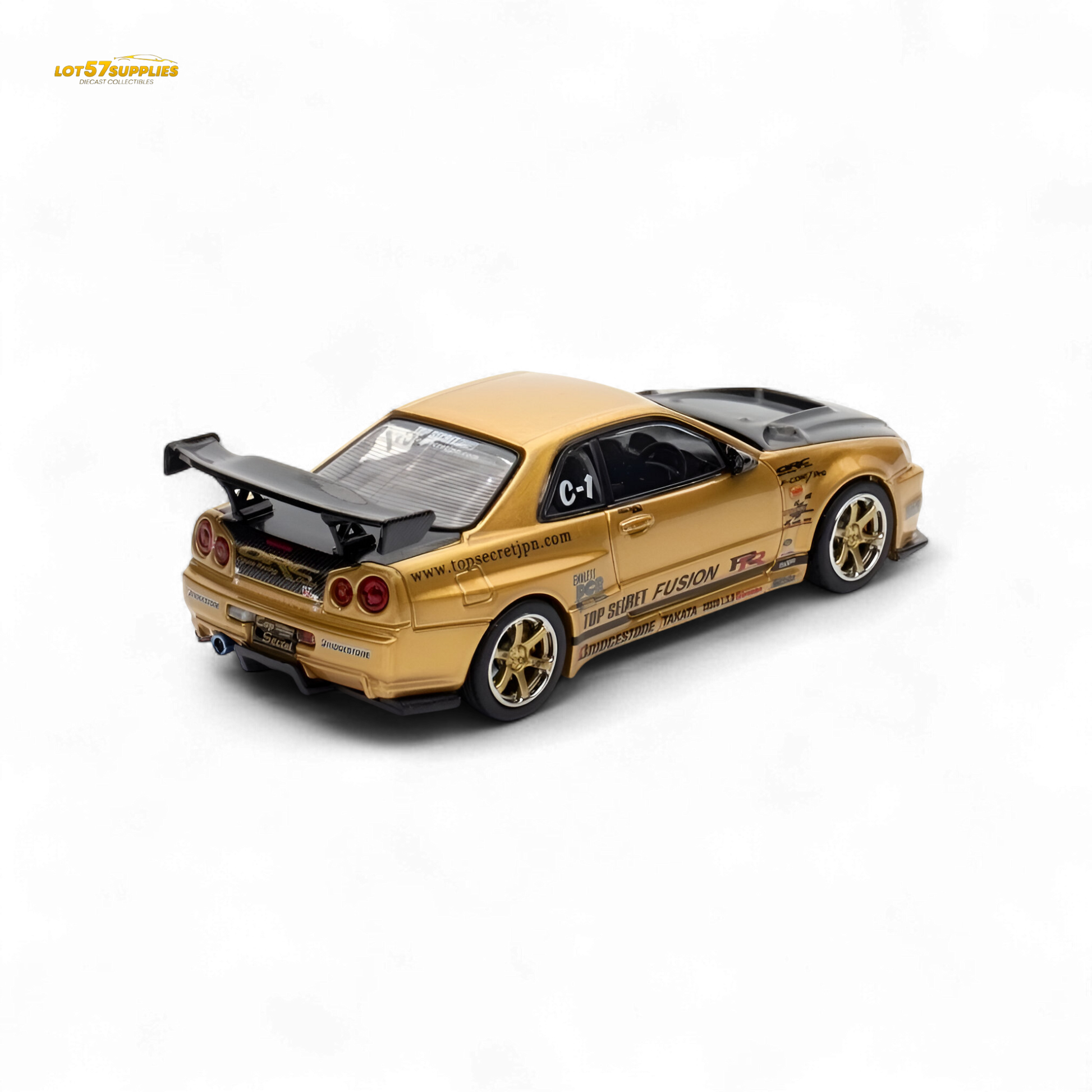 Inno64 TOP SECRET R34 GT-R - Gold 1:64