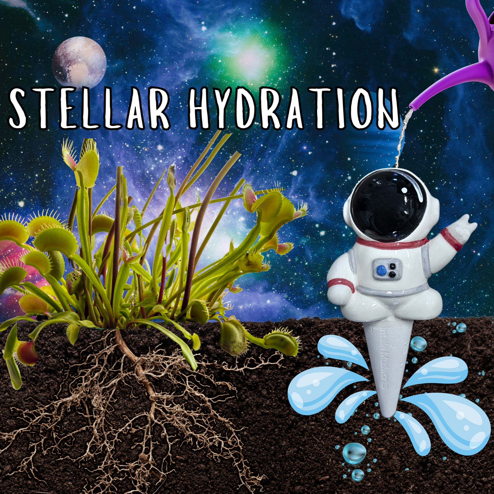 Ceramic Self-Watering Plant Spike - Astronaut Watering Spike