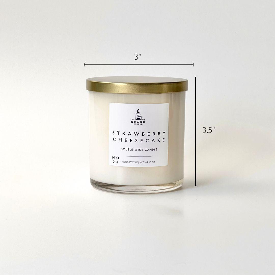Strawberry Cheesecake Soy Candle – Sweet Bakery Dessert Scent