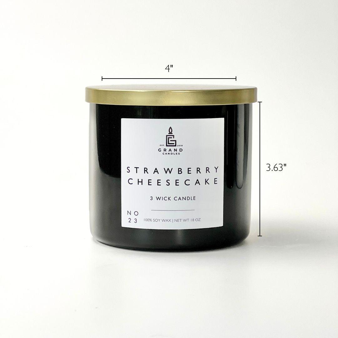 Strawberry Cheesecake Soy Candle – Sweet Bakery Dessert Scent