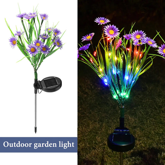 Solar LED Garden Flower Lights | Outdoor Yard Decor