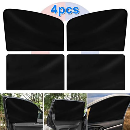 Magnetic Car Sun Shade 4-Pack | UV Mesh Window Covers