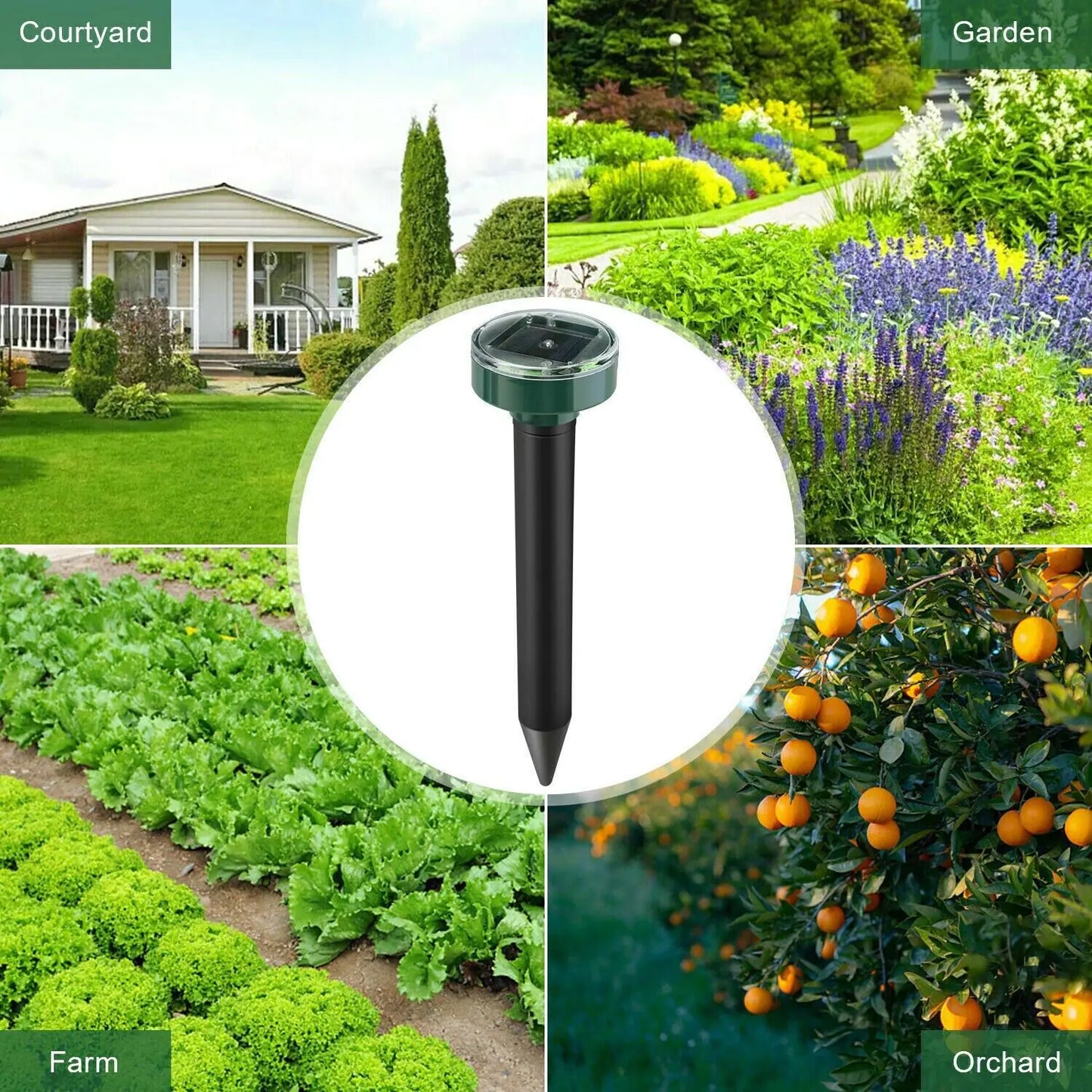 Solar Animal Repeller | Ultrasonic Pest Control LED