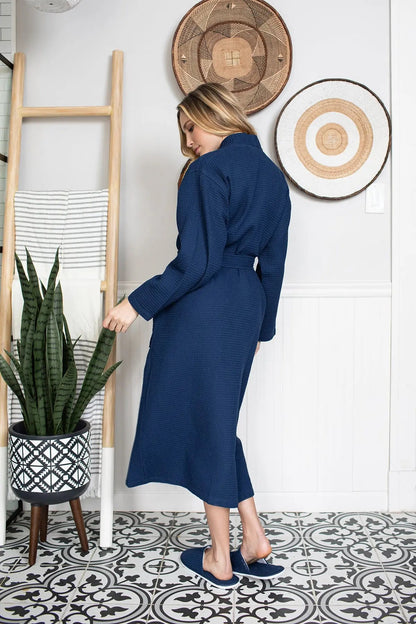 Womens Waffle Robe: Lightweight, Quick-Dry Spa Comfort