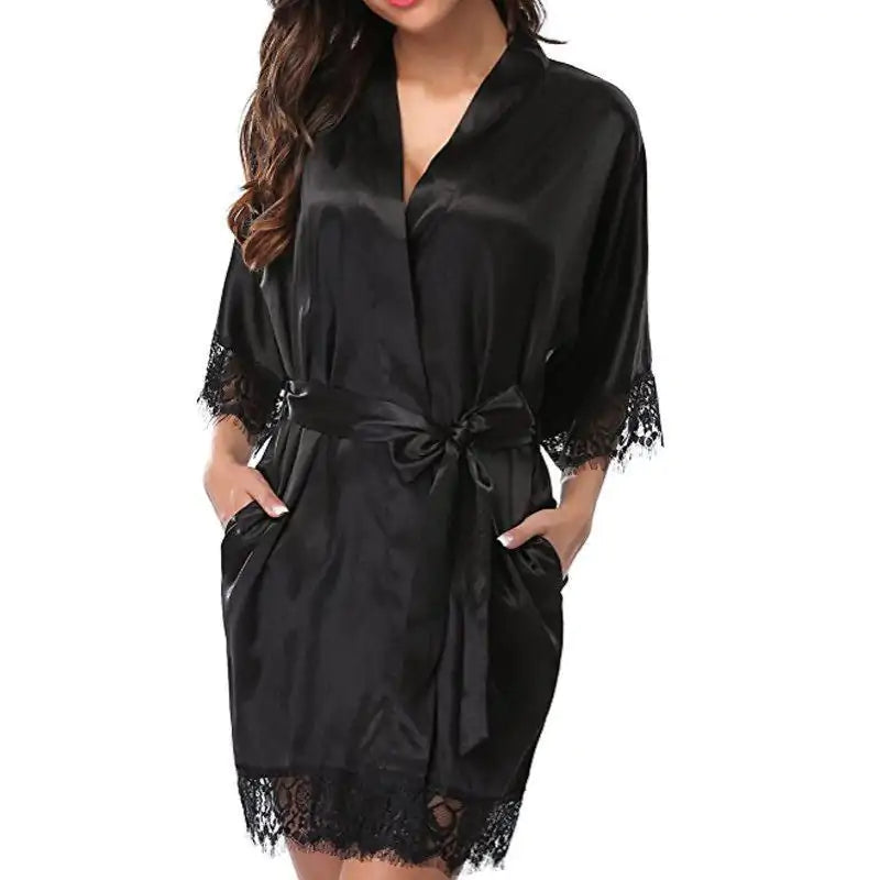 Kimono Style Silk Robe | Luxurious Lightweight Loungewear